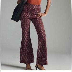 Anthropologie pull on kick flare pants “the Joni” - Size Medium